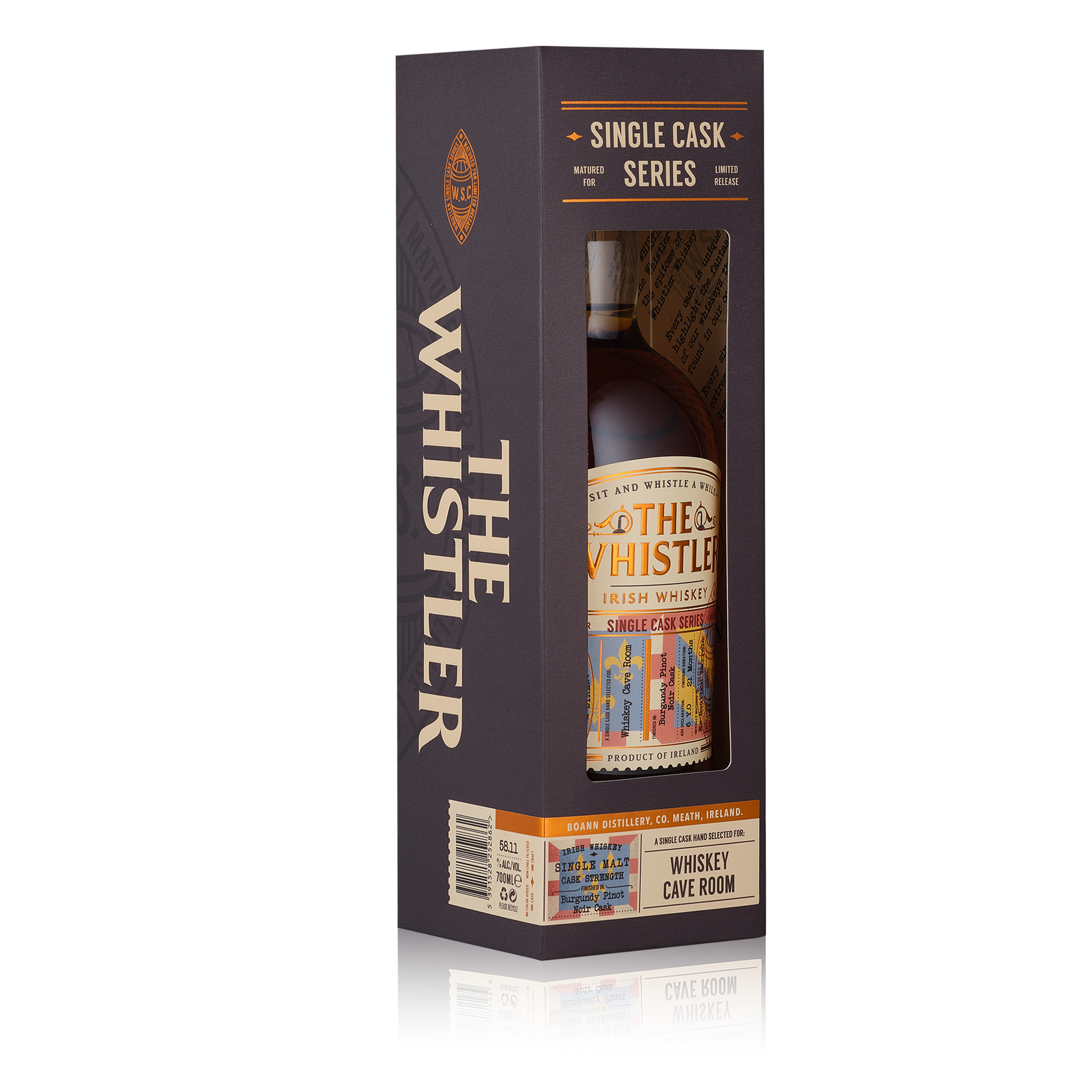 The Whistler Whiskey Cave Room Single Malt Ír Whiskey 58,11% 0,7 LITER